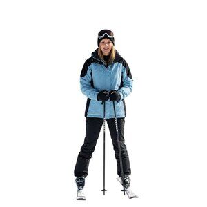 L.L. Bean Primaloft Colorblock Blue Ski Snowboard Jacket Size M